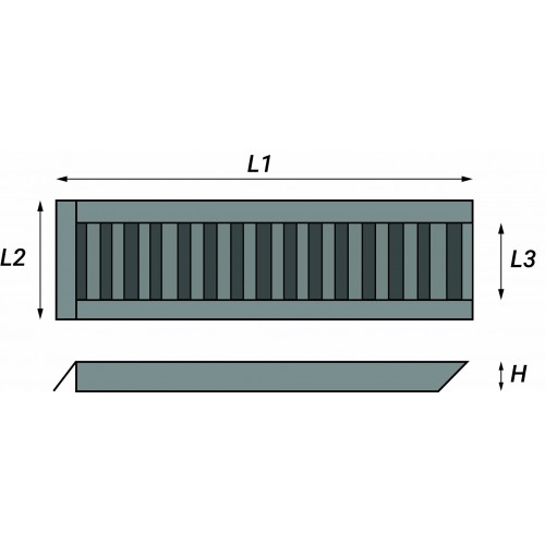 RAMPA DE ALUMINIO NERVADO